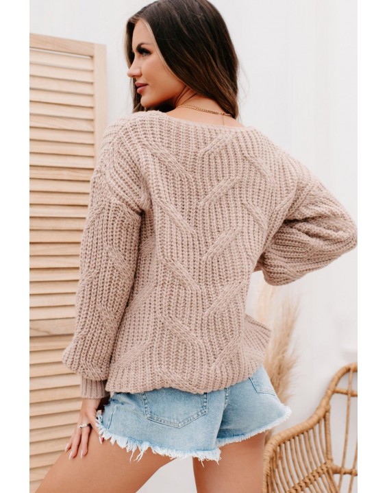 Knit Sweater (Beige)