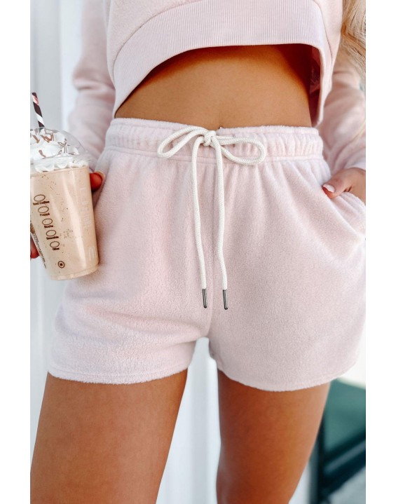 Be Lazy Fleece Two-Piece Set (Blush)